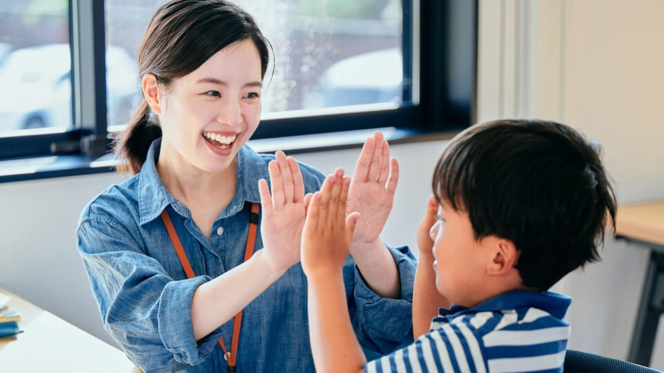 講師と子ども